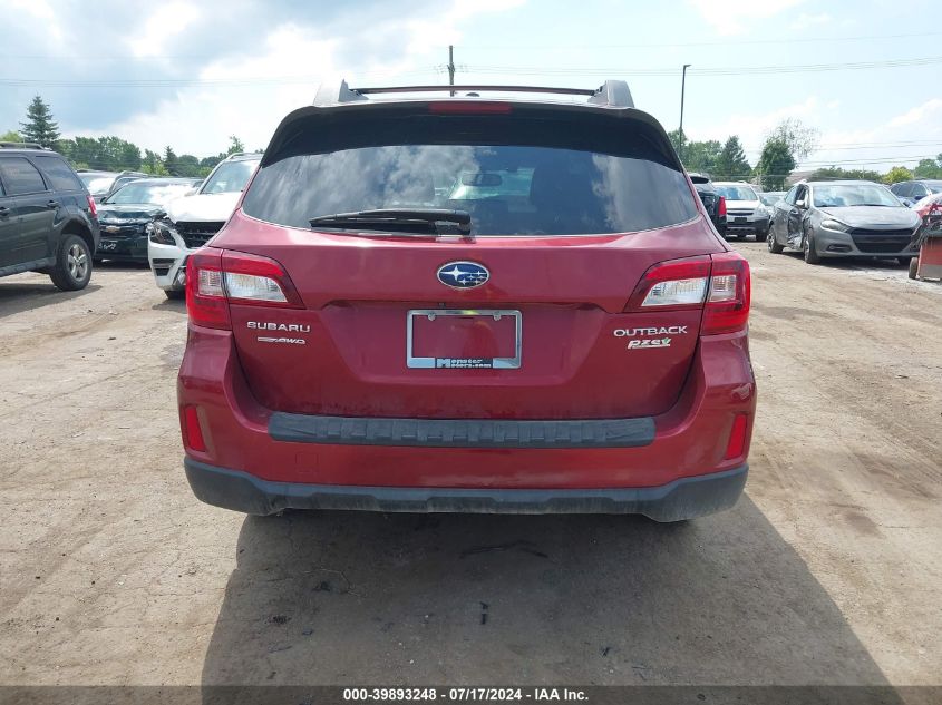 2015 Subaru Outback 2.5I Limited VIN: 4S4BSANC7F3296746 Lot: 39893248
