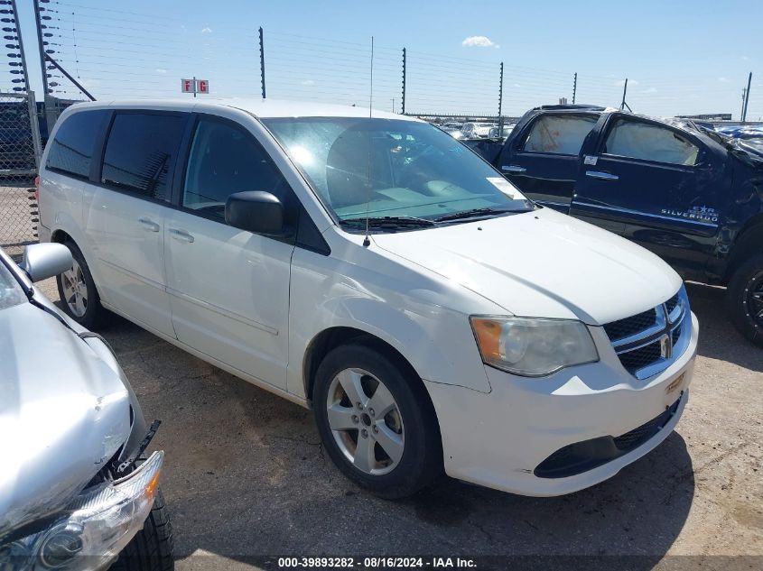 2013 Dodge Grand Caravan Se VIN: 2C4RDGBG3DR574814 Lot: 39893282