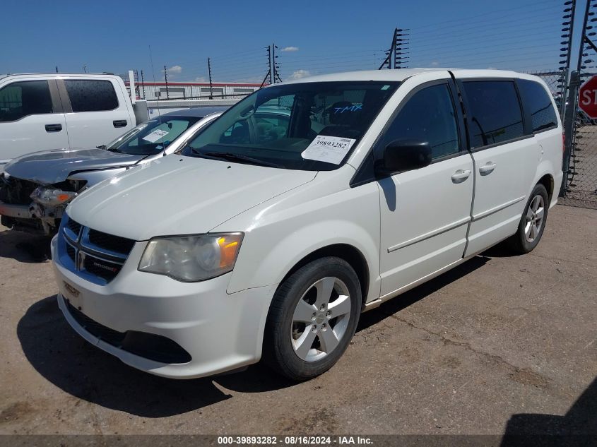 2013 Dodge Grand Caravan Se VIN: 2C4RDGBG3DR574814 Lot: 39893282