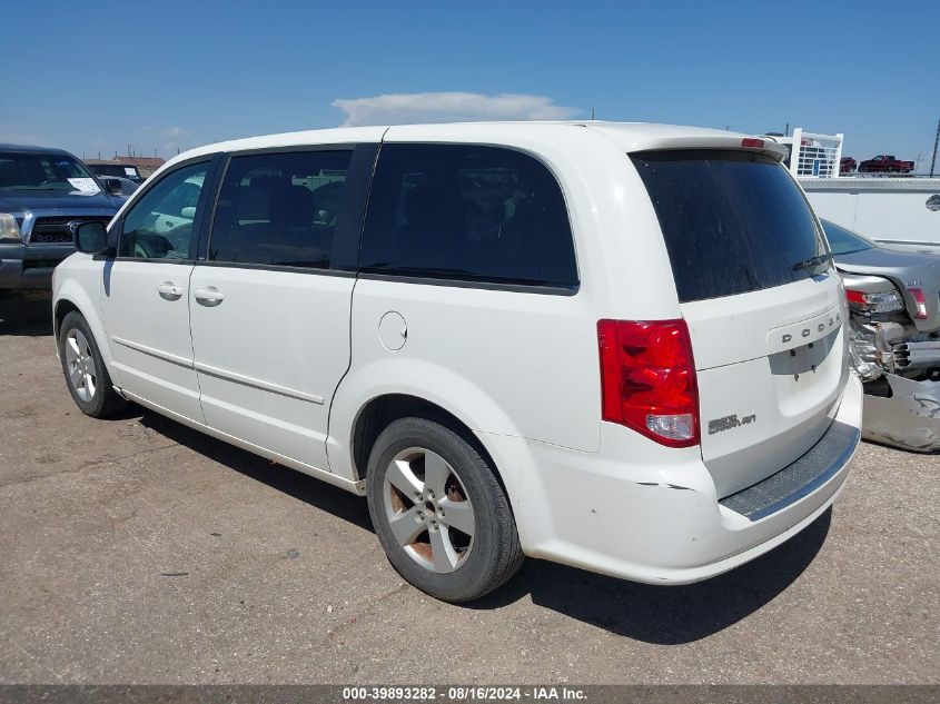 2013 Dodge Grand Caravan Se VIN: 2C4RDGBG3DR574814 Lot: 39893282