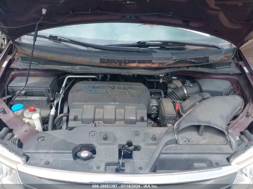 2011 Honda Odyssey Ex-L VIN: 5FNRL5H61BB024252 Lot: 39893397