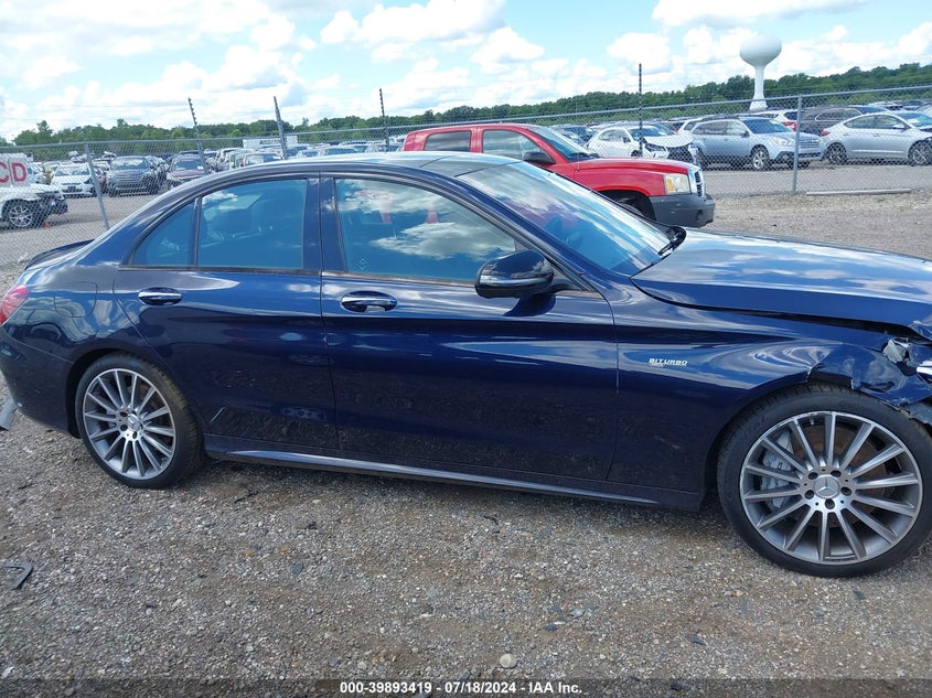 VIN 55SWF6EB8JU246222 2018 MERCEDES-BENZ AMG C 43 4MATIC