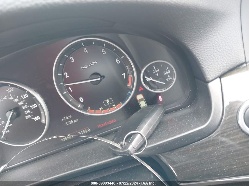 2012 BMW 550I xDrive VIN: WBAFU9C57CDY70056 Lot: 39893440