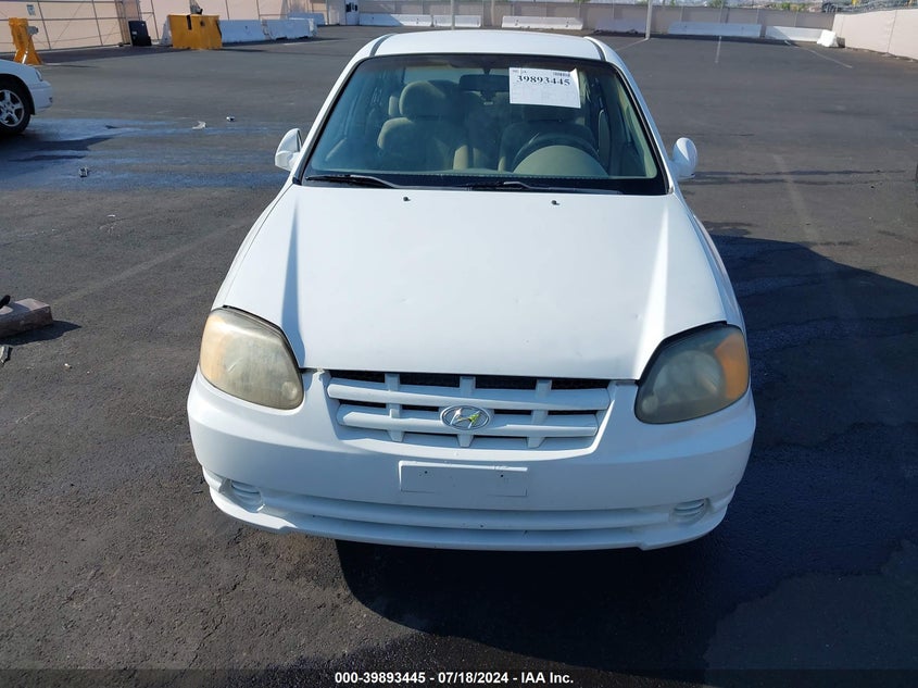 2003 Hyundai Accent Gl VIN: KMHCG45C43U483777 Lot: 39893445