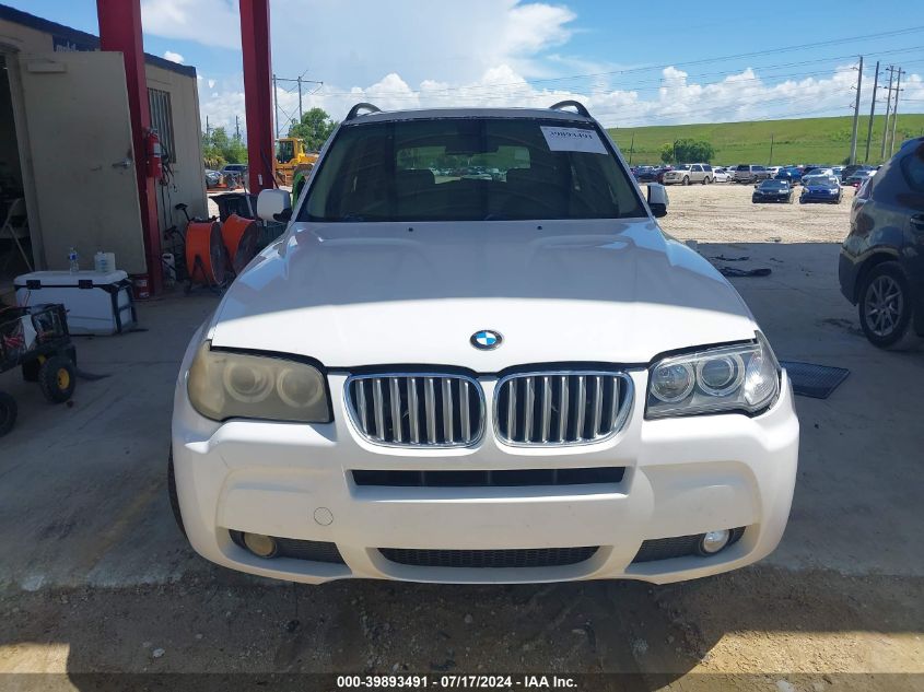 2007 BMW X3 3.0Si VIN: WBXPC93447WF11829 Lot: 39893491