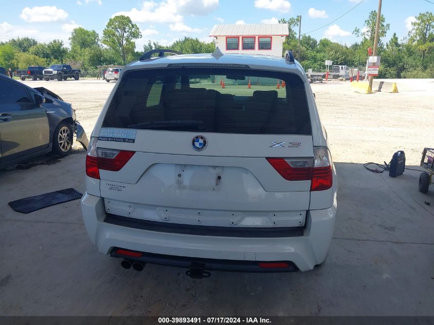 2007 BMW X3 3.0Si VIN: WBXPC93447WF11829 Lot: 39893491