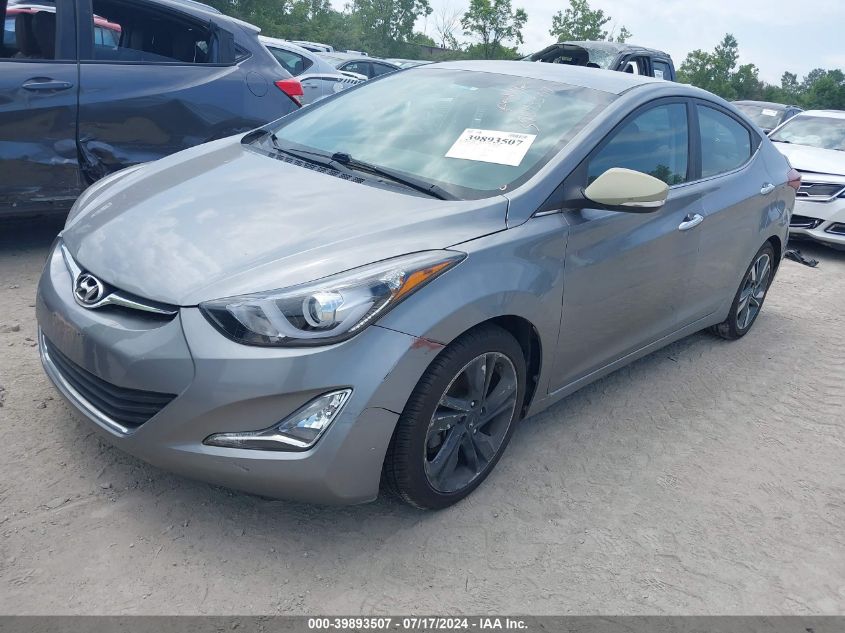 KMHDH4AEXFU394051 2015 HYUNDAI ELANTRA - Image 2