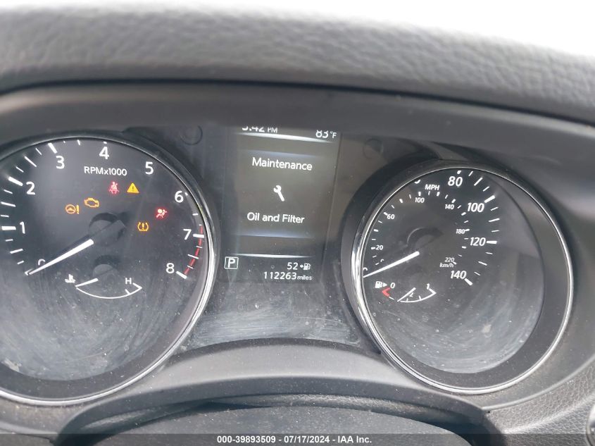 2017 Nissan Rogue Sl VIN: 5N1AT2MV5HC741439 Lot: 39893509