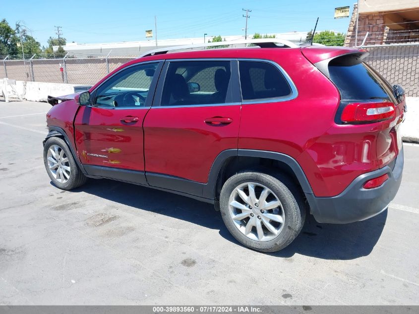 2017 Jeep Cherokee Limited Fwd VIN: 1C4PJLDB1HW526526 Lot: 39893560