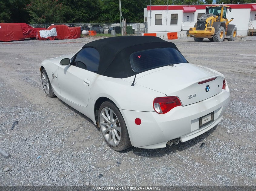 2006 BMW Z4 3.0 VIN: 4USBU33556LW68884 Lot: 39893602