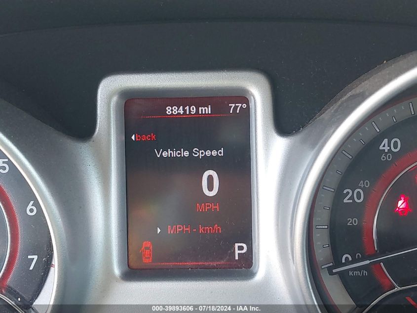 2012 Dodge Journey Sxt VIN: 3C4PDCBG2CT395871 Lot: 39893606