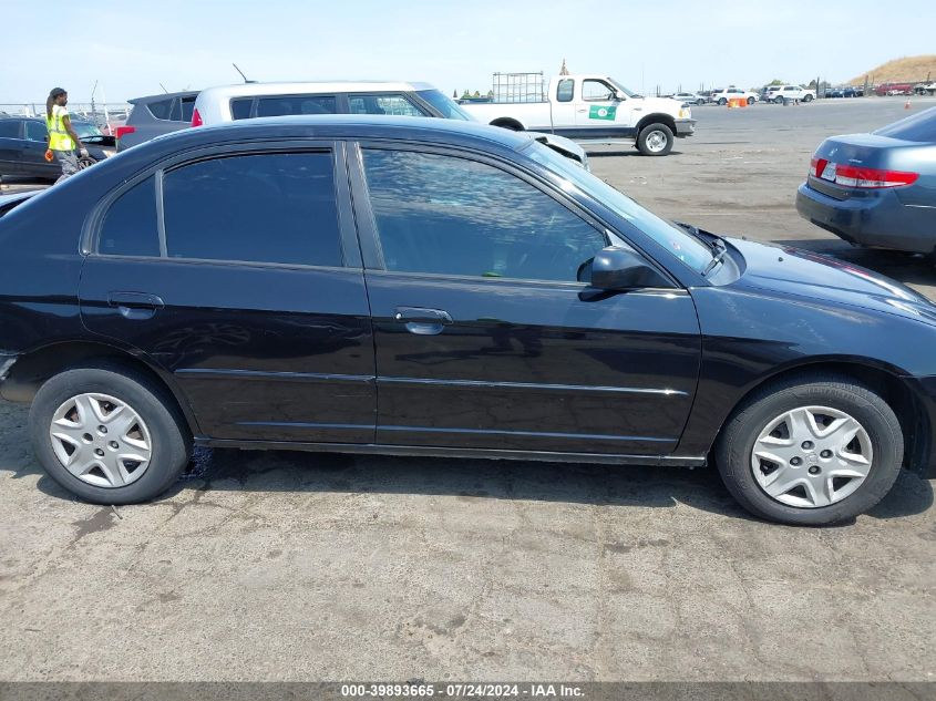 2003 Honda Civic Lx VIN: 2HGES16553H580310 Lot: 39893665