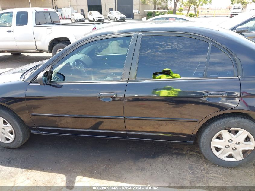 2003 Honda Civic Lx VIN: 2HGES16553H580310 Lot: 39893665