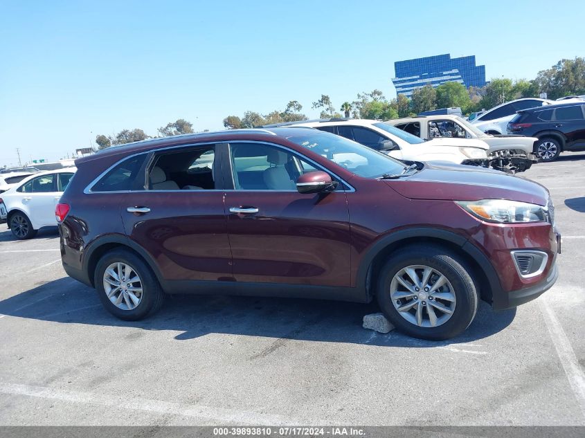 2017 Kia Sorento 2.4L Lx VIN: 5XYPG4A31HG243770 Lot: 39893810