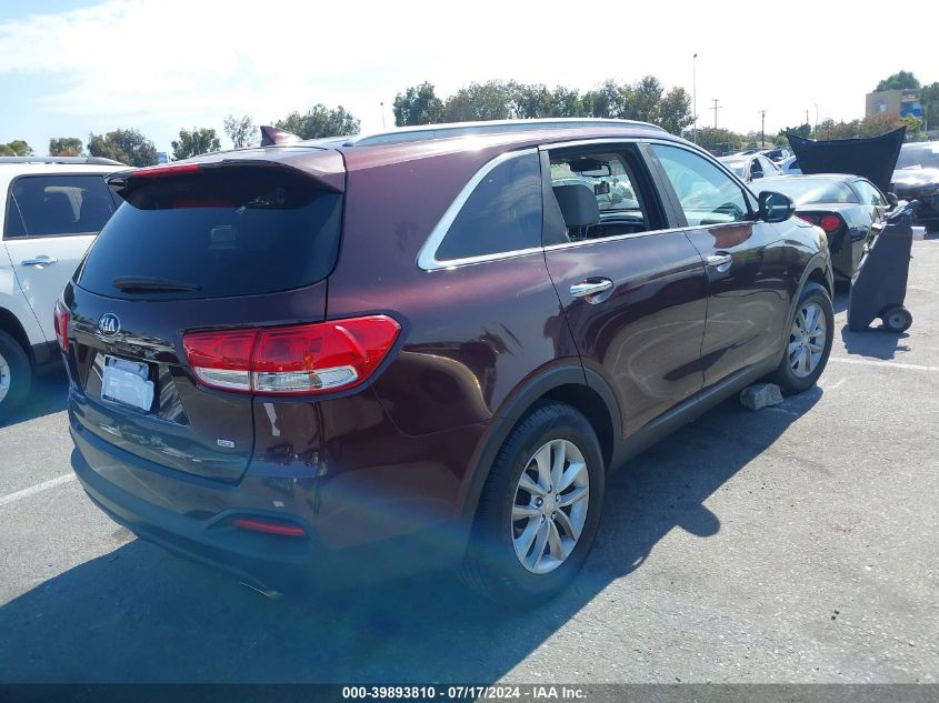 2017 Kia Sorento 2.4L Lx VIN: 5XYPG4A31HG243770 Lot: 39893810