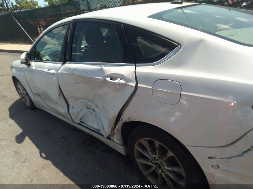 2017 Ford Fusion Hybrid Se VIN: 3FA6P0LUXHR356509 Lot: 39893866