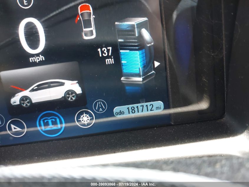 2012 Chevrolet Volt VIN: 1G1RD6E42CU107888 Lot: 39893868