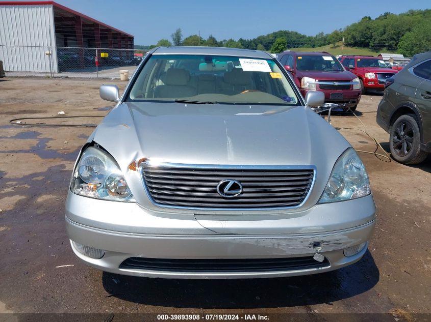 2003 Lexus Ls 430 VIN: JTHBN30F030118021 Lot: 39893908