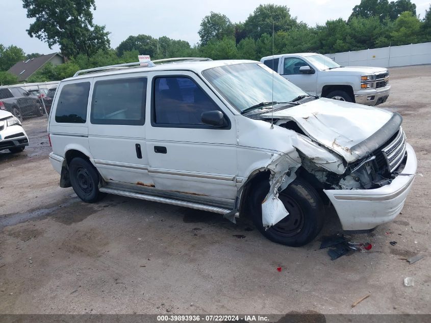 1992 Plymouth Voyager Se VIN: 2P4GH45R2NR568068 Lot: 39893936