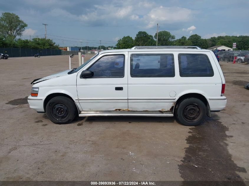 1992 Plymouth Voyager Se VIN: 2P4GH45R2NR568068 Lot: 39893936