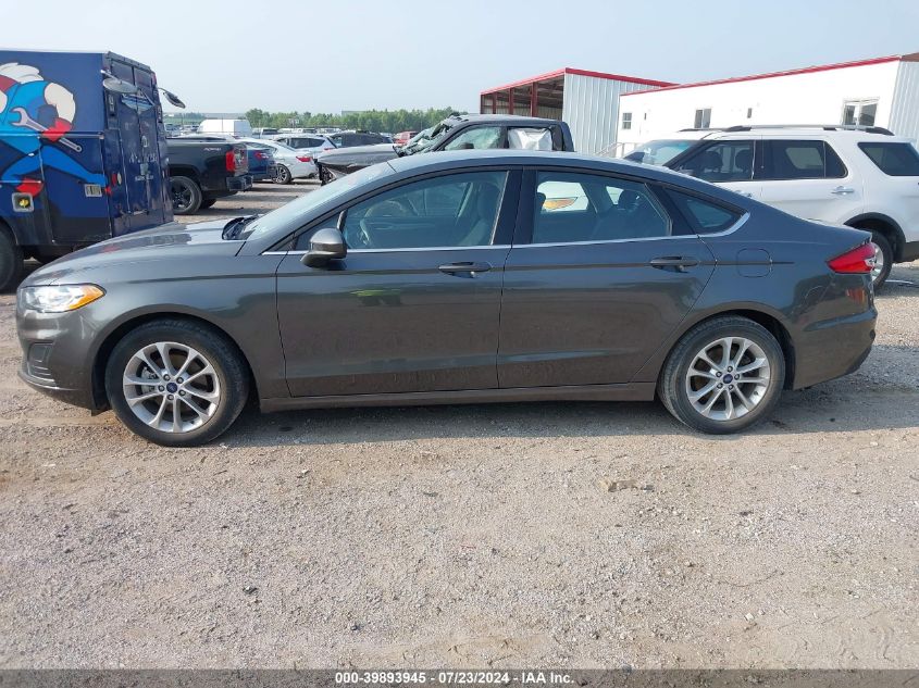 2019 Ford Fusion Se VIN: 3FA6P0HD8KR283866 Lot: 39893945