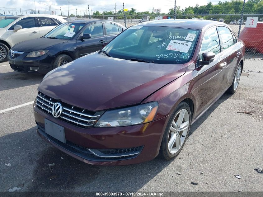 2014 Volkswagen Passat Se VIN: 1VWBN7A3XEC003874 Lot: 39893970