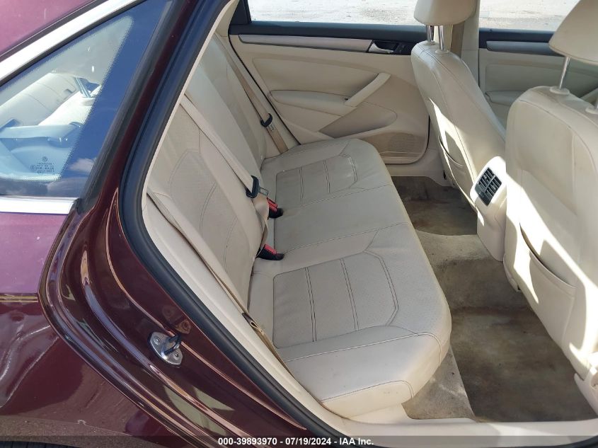 2014 Volkswagen Passat Se VIN: 1VWBN7A3XEC003874 Lot: 39893970