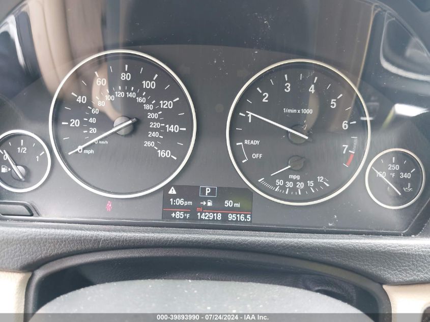 2014 BMW 320I VIN: WBA3B1G5XENS78491 Lot: 39893990