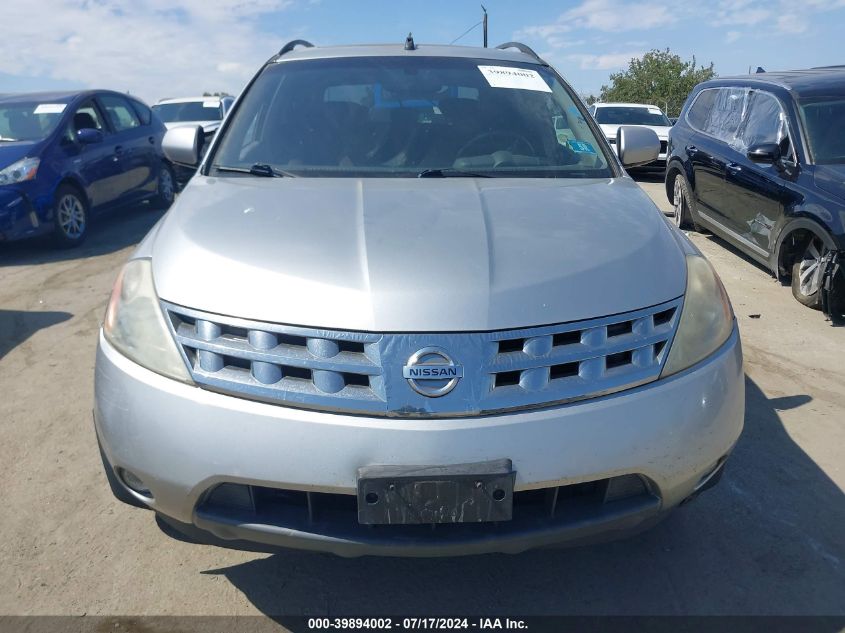 2004 Nissan Murano Sl VIN: JN8AZ08TX4W217460 Lot: 39894002