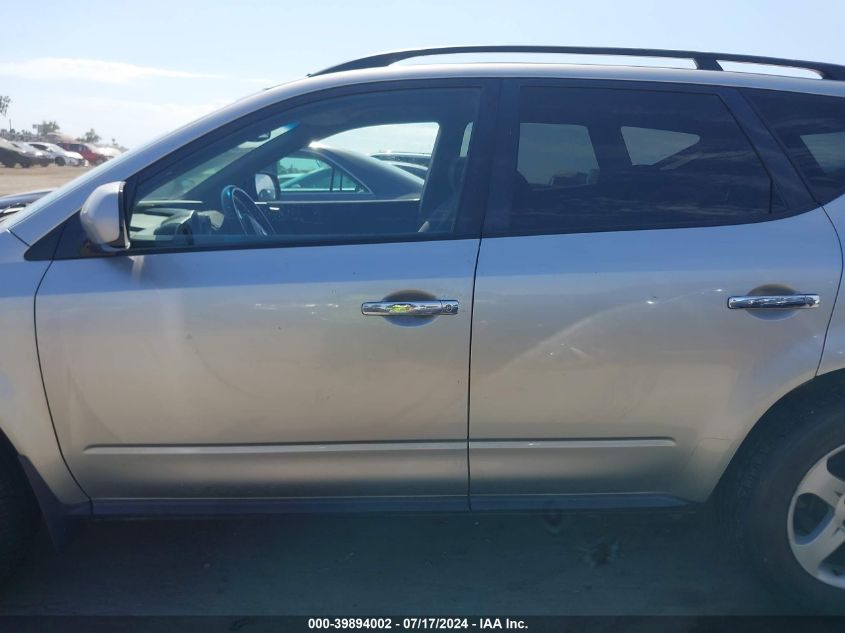 2004 Nissan Murano Sl VIN: JN8AZ08TX4W217460 Lot: 39894002