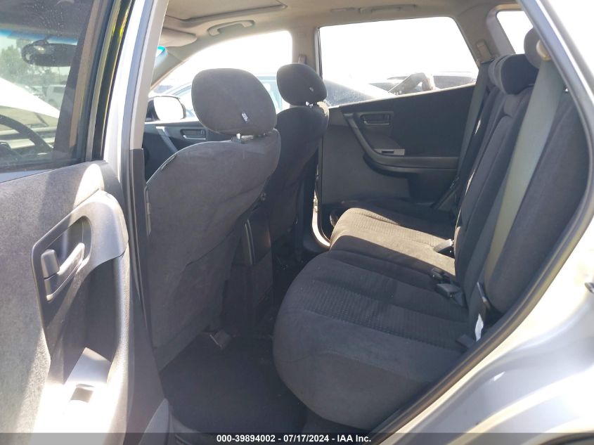 2004 Nissan Murano Sl VIN: JN8AZ08TX4W217460 Lot: 39894002