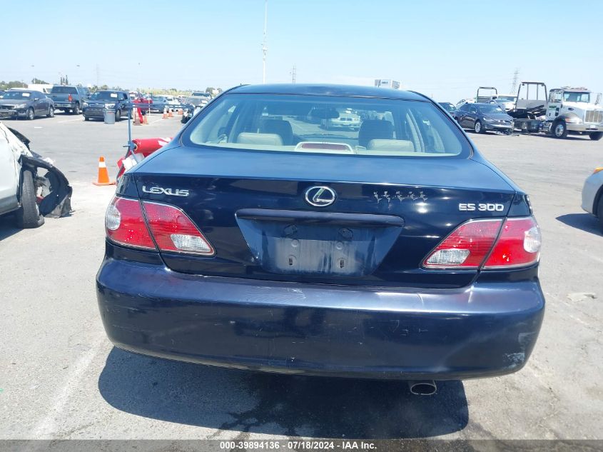 2002 Lexus Es 300 VIN: JTHBF30G925025893 Lot: 39894136