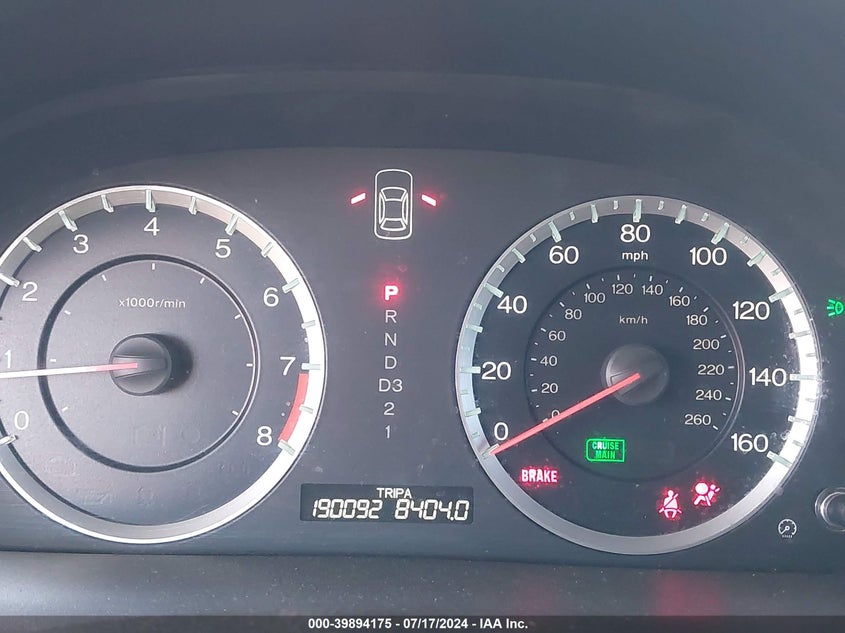 2011 Honda Accord Exl VIN: 1HGCP2F88BA133962 Lot: 39894175