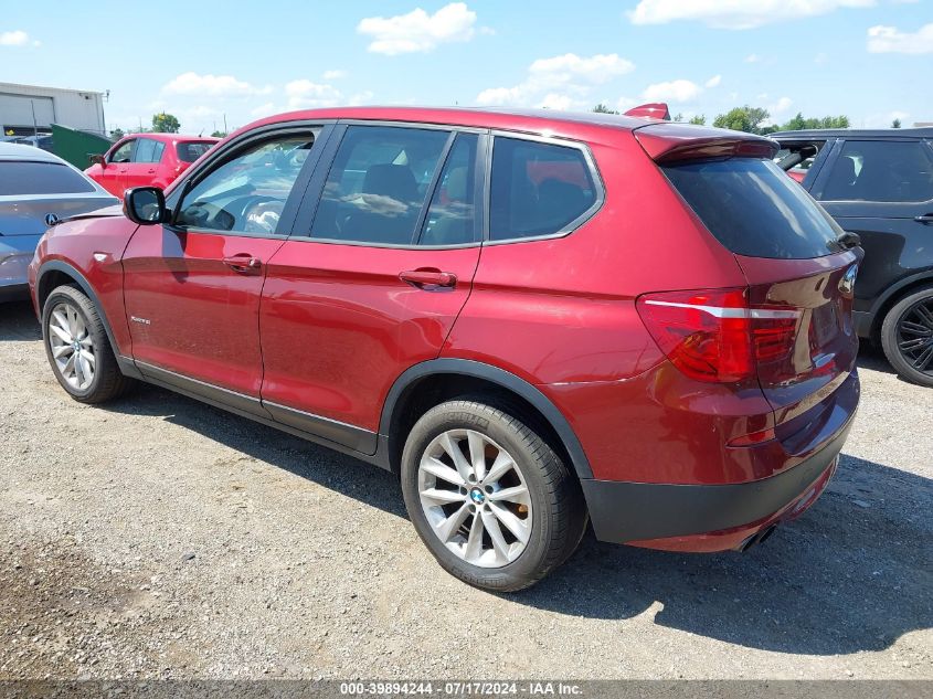 2014 BMW X3 xDrive28I VIN: 5UXWX9C58E0D29040 Lot: 39894244