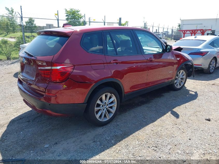 2014 BMW X3 xDrive28I VIN: 5UXWX9C58E0D29040 Lot: 39894244