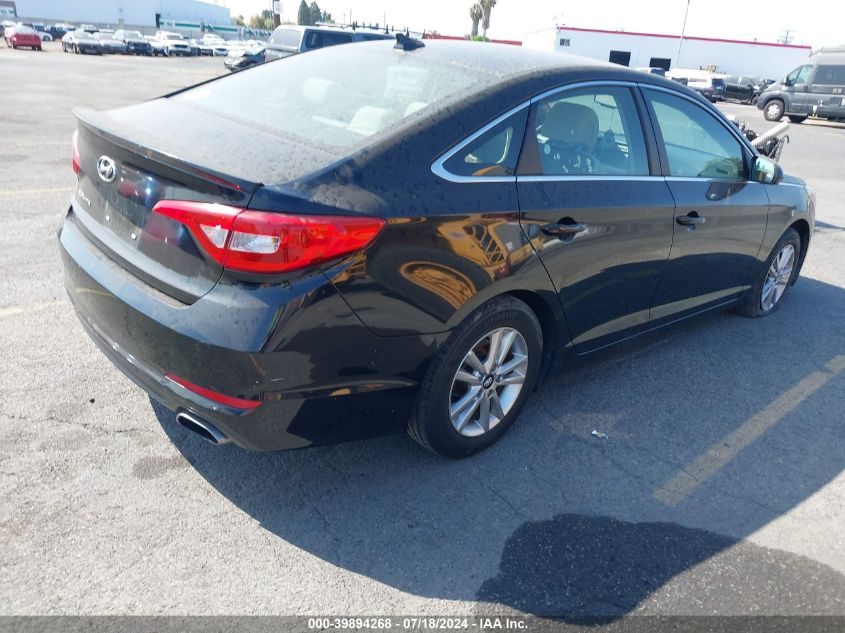 VIN 5NPE24AF7HH556167 2017 Hyundai Sonata, SE no.4