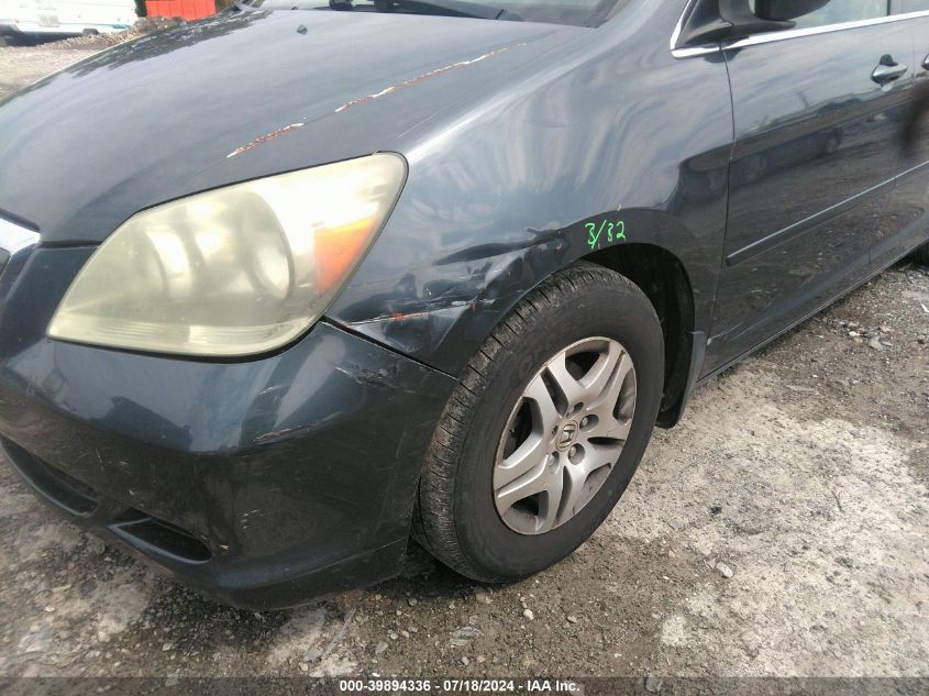 2005 Honda Odyssey Ex-L VIN: 5FNRL38745B101617 Lot: 39894336