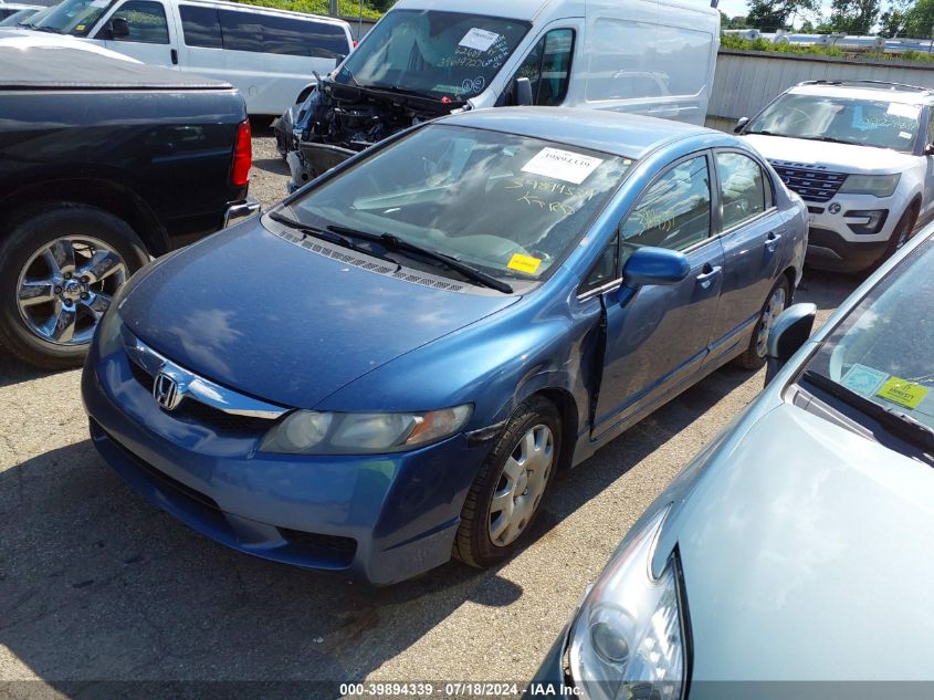 2009 Honda Civic Lx VIN: 2HGFA16569H355247 Lot: 39894339