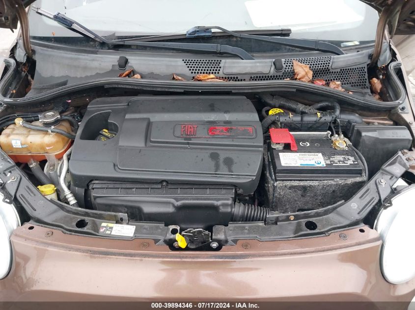 2013 Fiat 500 Sport VIN: 3C3CFFBR5DT741879 Lot: 39894346