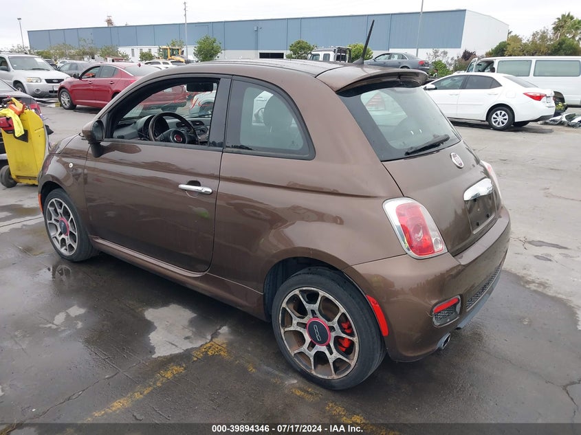 2013 Fiat 500 Sport VIN: 3C3CFFBR5DT741879 Lot: 39894346