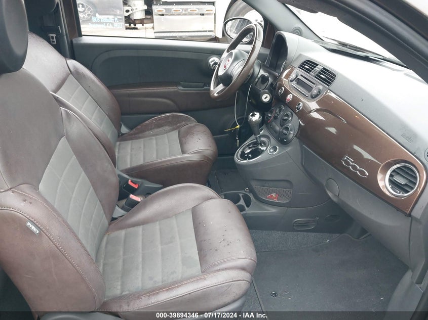 2013 Fiat 500 Sport VIN: 3C3CFFBR5DT741879 Lot: 39894346