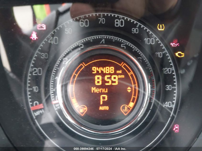 2013 Fiat 500 Sport VIN: 3C3CFFBR5DT741879 Lot: 39894346