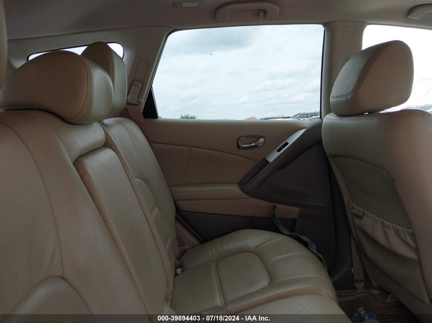 2012 Nissan Murano Sl VIN: JN8AZ1MW7CW219414 Lot: 39894403