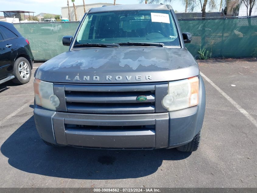 2006 Land Rover Lr3 V8 Se VIN: SALAD25426A396816 Lot: 39894562