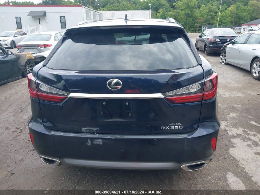 2016 Lexus Rx 350 VIN: 2T2BZMCA9GC052975 Lot: 39894621