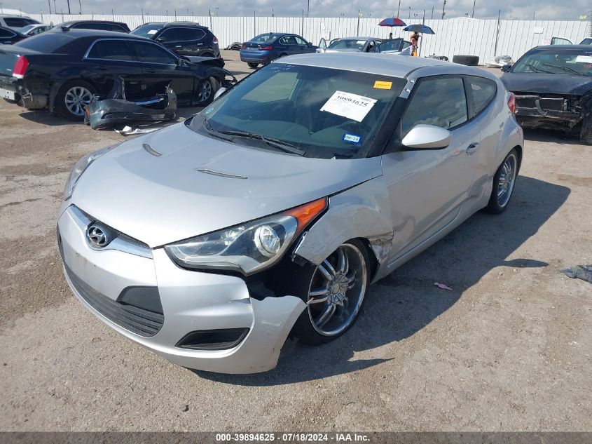 2012 Hyundai Veloster Base W/Black VIN: KMHTC6AD8CU039744 Lot: 39894625