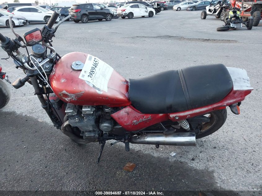 1991 Honda Cb750 VIN: JH2RC3813MM000450 Lot: 39894657