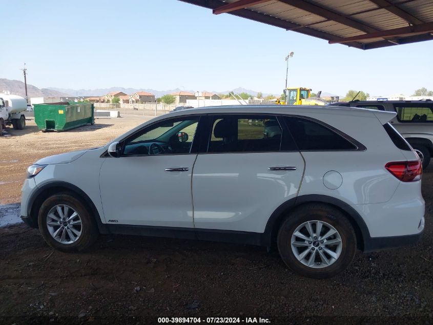 2019 Kia Sorento 3.3L Lx VIN: 5XYPGDA57KG571784 Lot: 39894704