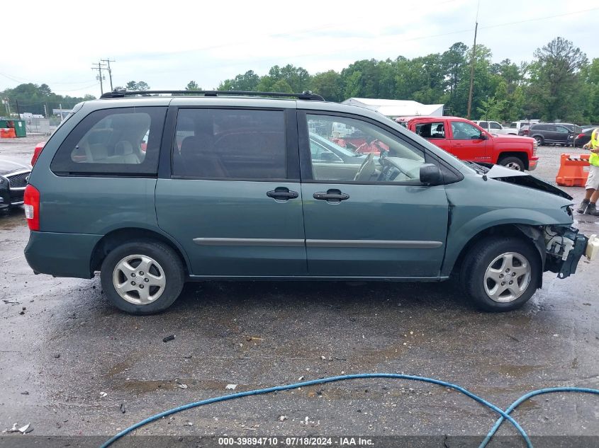 2001 Mazda Mpv Dx/Es/Lx VIN: JM3LW28G810193533 Lot: 39894710