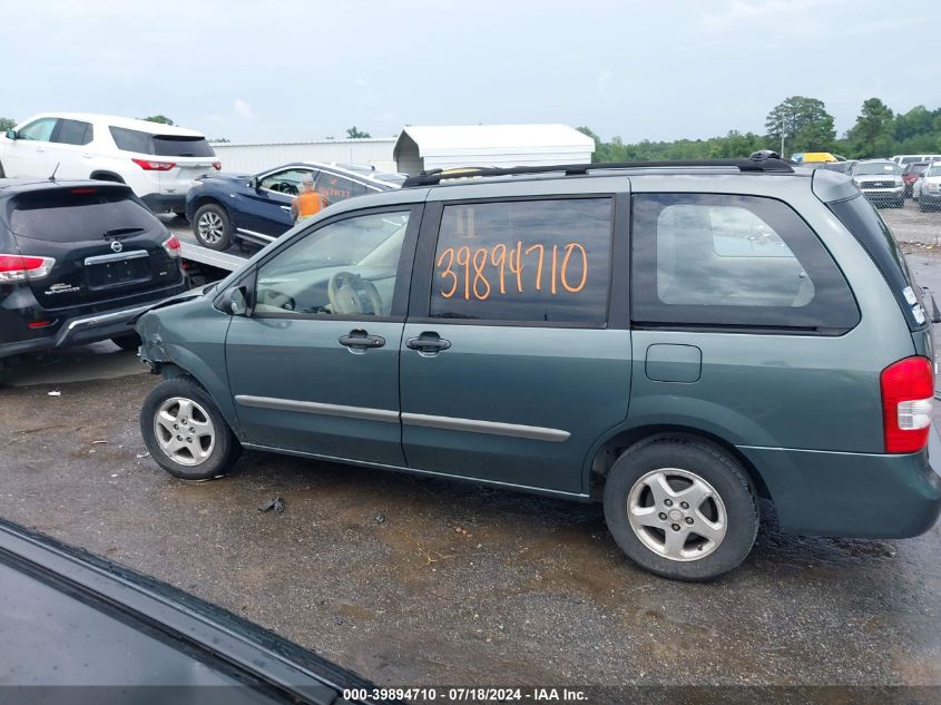 2001 Mazda Mpv Dx/Es/Lx VIN: JM3LW28G810193533 Lot: 39894710